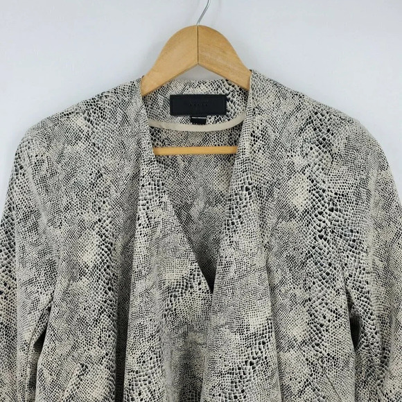 Blank NYC Jacket Snake Eyes Drape Front Faux Suede - Picture 4 of 8